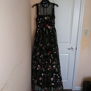 Maxi Prom Floral Dress